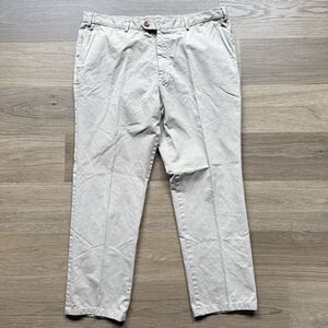 Loro Piana Pants Men 36x28 Chino Flat Front Cotton Flawed